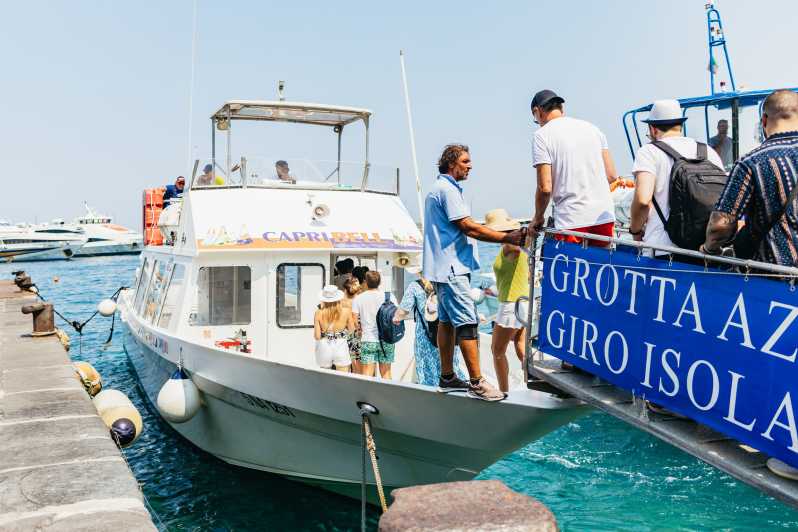 Capri: Island Boat Tour and Optional Blue Grotto Visit - The Blue Grotto stop, with a large condition attached
