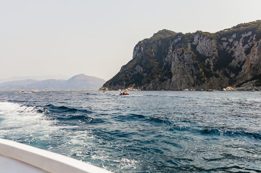 Capri: Island Boat Tour and Optional Blue Grotto Visit - Commentary, seating, and the view from the boat
