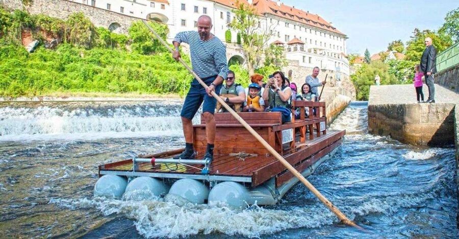 Český Krumlov: Wooden Raft River Cruise - Two skippers, local stories, and a lighter tone