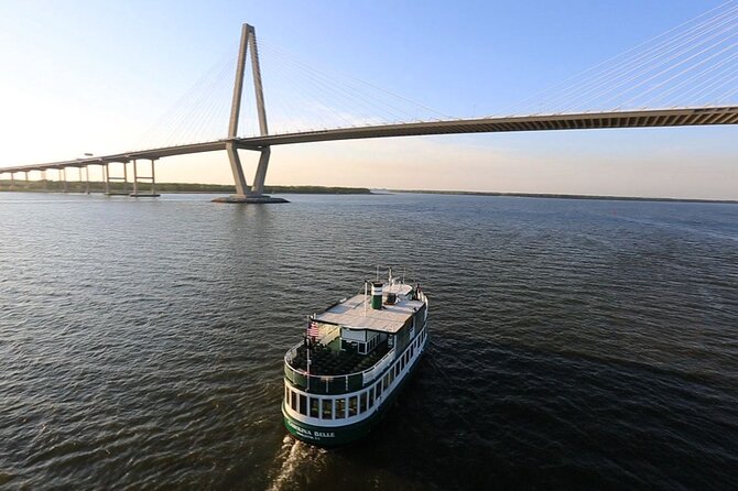 Charleston Harbor History Day-Time or Sunset Boat Cruise - Under the Ravenel Bridge and along the Cooper River