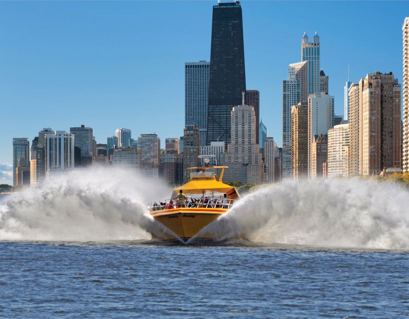 City Cruises Chicago: Seadog Lakefront Speedboat Ride - The skyline view toward Willis Tower and the Magnificent Mile