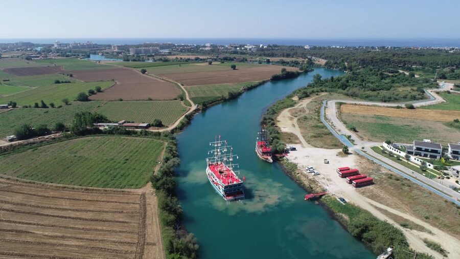 City of Side: Boat Tour on the Manavgat River w/ Bazaar Trip - Cruising toward the Manavgat Strait