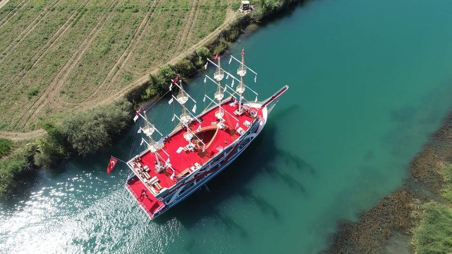 City of Side: Boat Tour on the Manavgat River w/ Bazaar Trip - One hour at Cennet Beach
