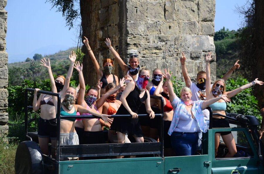 City of Side: Green Canyon Jeep Tour, Boat Trip & Waterfall - What to bring for a wet, dusty day
