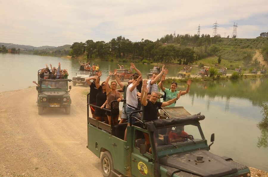 City of Side: Jeep Safari & Green Lake Boat Trip with Lunch - Manavgat Waterfall as the final stop