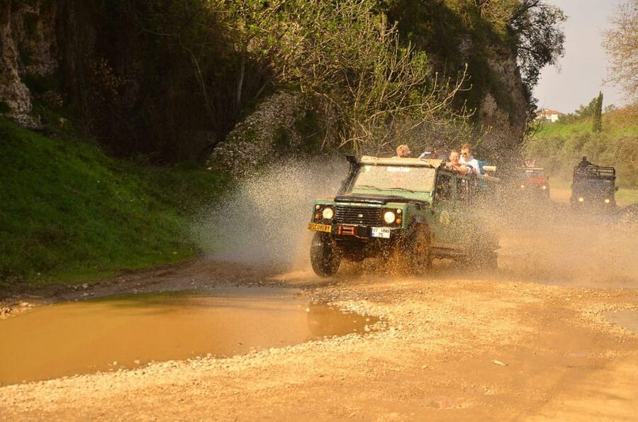 City of Side: Jeep Safari & Green Lake Boat Trip with Lunch - Swimming at Green Lake