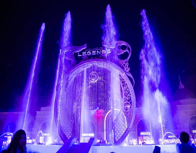 City of Side: Land of Legends Transfer & Boat Parade Show - Shopping, food, and paid attractions