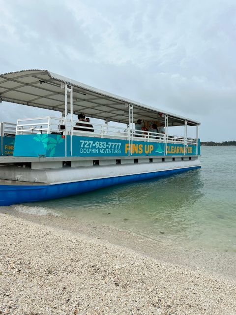 Clearwater Beach: Dolphin & Island Sandbar Cruise - Shade, coolers, and a restroom make a difference