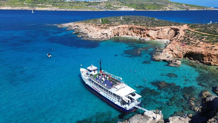 Comino: Blue Lagoon & Caves Boat Cruise - Comino’s north channel and Santa Maria Bay