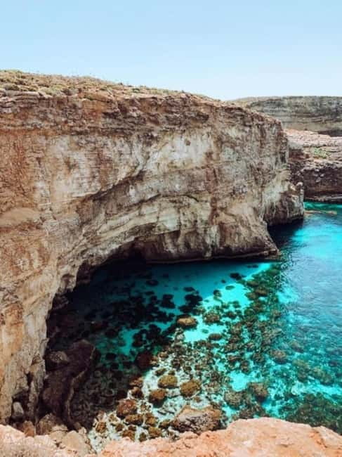 Comino & Gozo: Blue & Crystal Lagoons Cruise with Sea Caves - Crystal Lagoon: your first 30-minute swim