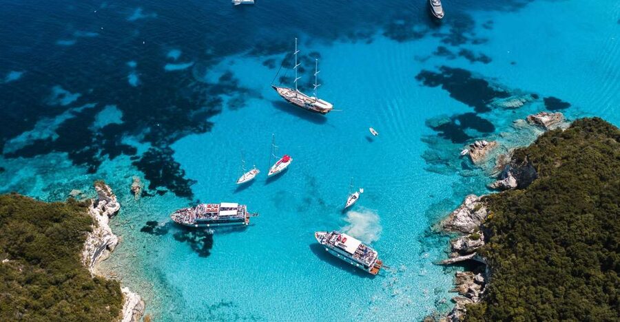 Corfu/Benitses/Lefkimmi: Paxos, Antipaxos, & Caves Cruise - Antipaxos and the Voutoumi Beach Swim