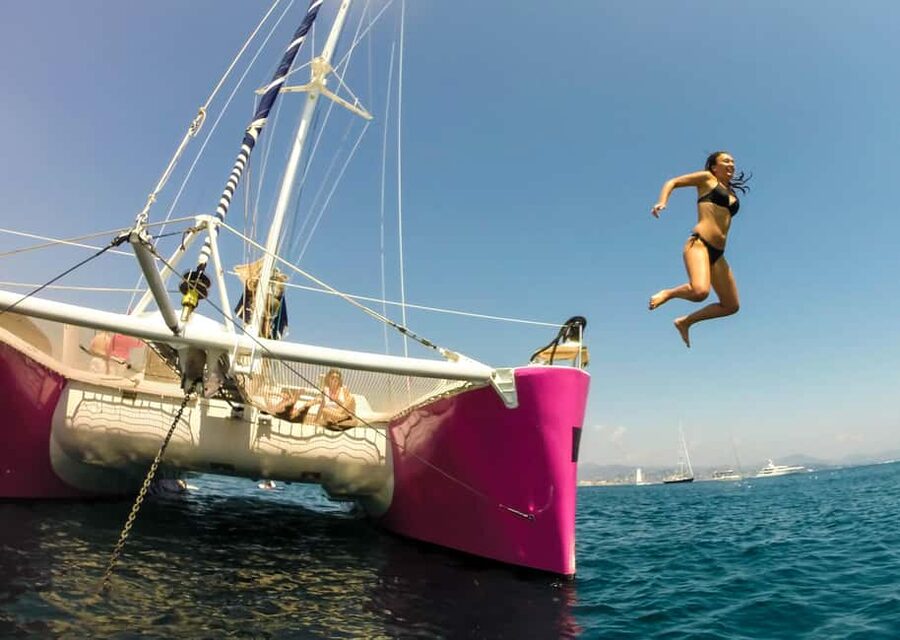 Côte d'Azur: Half-Day Coastline Catamaran Sailing Tour - Three hours of Côte d’Azur scenery from the water