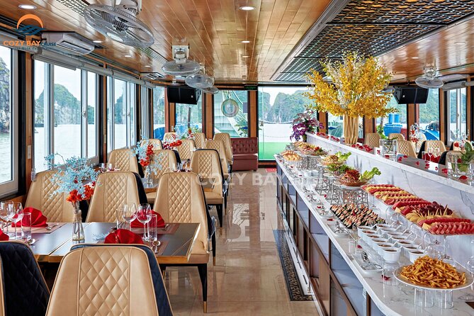 Cozy Bay Halong 5-Star Day Cruise, Buffet, Cave, Kayak, Swimming - What the $48 price really buys you