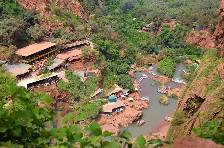 Day Trip To Ouzoud Waterfalls & Boat Ride From Marrakech - First views of Ouzoud Waterfalls