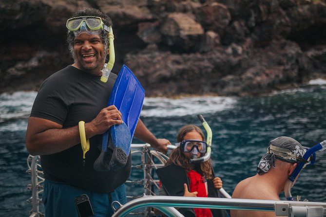 Deluxe Snorkel & Dolphin Watch Aboard a Luxury Catamaran from Kailua-Kona - The boat is the main attraction for families