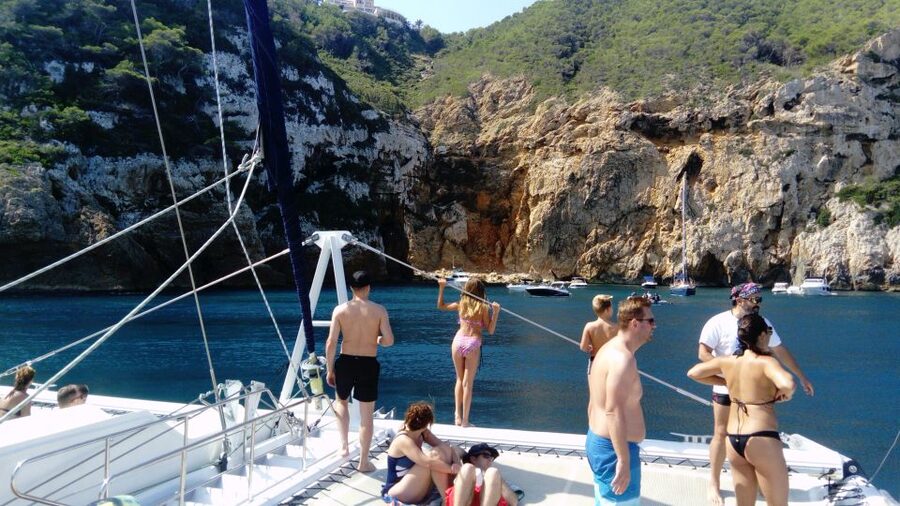 Dénia & Jávea: Portixol Sailing Catamaran Excursion with BBQ - The crew, music, and mood onboard