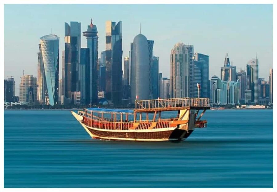 Doha: Evening Dhow Cruise with Box Park, Corniche & Pearl - Box Park and the first look at the harbor