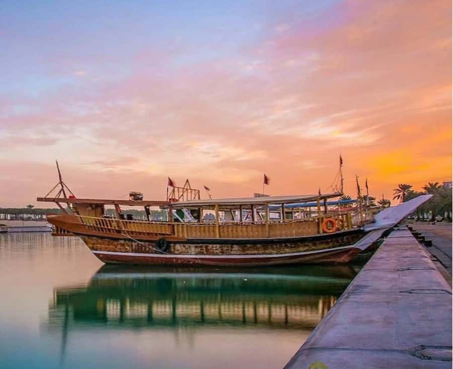 Doha: Traditional Dhow Cruise with Dinner Option - Seeing Doha from a wooden dhow