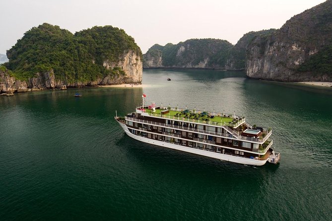 Doris Cruise 5 star cruise 2 days visiting Halong Bay Lan Ha Bay private balcony - Returning to Hanoi after lunch