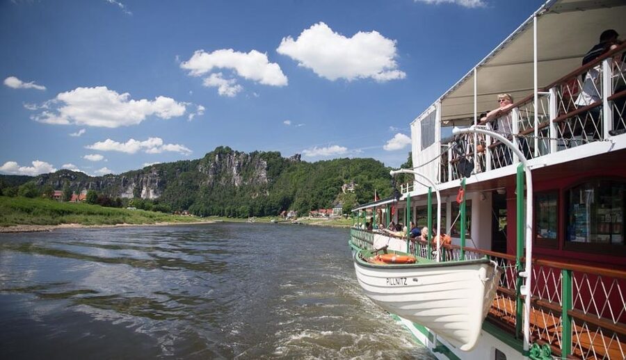 Dresden: Königstein Fortress Paddle Steamer Cruise - Seeing Königstein Fortress from the river