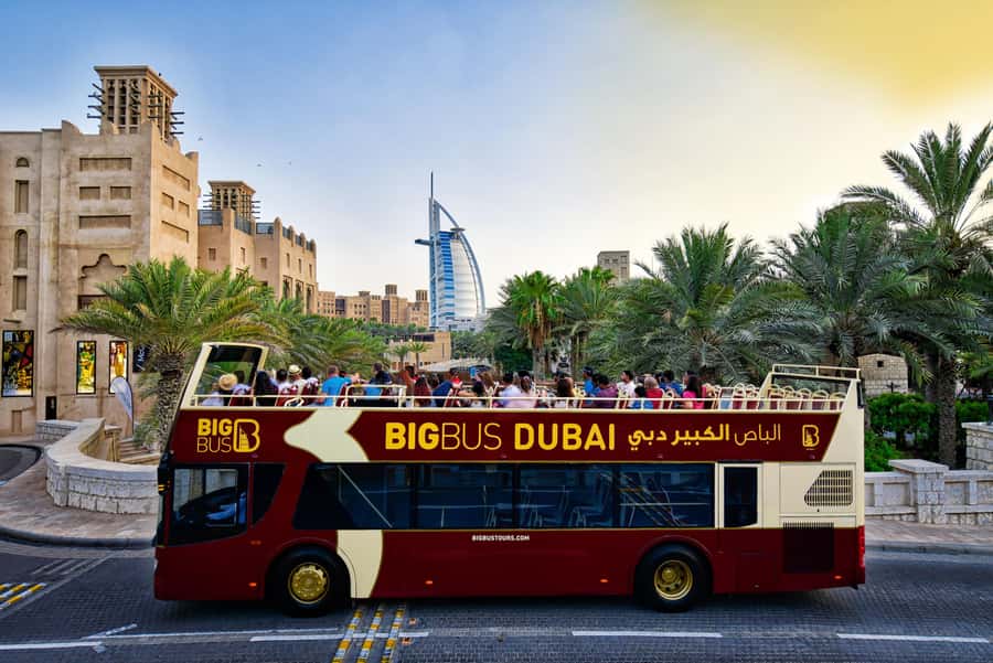 Dubai: Big Bus Panoramic Night Tour & Optional Dinner Cruise - Ending with the Dubai Mall fountain show