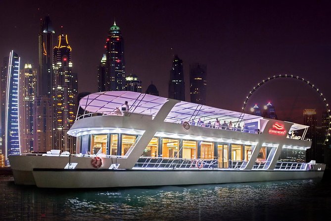 Dubai Marina Dinner Cruise with Live Music & Open Bar - Open Bar and Service