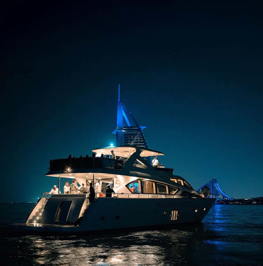Dubai Marina: Luxury Yacht Tour with Breakfast or BBQ Option - Dubai Marina is the real starting point