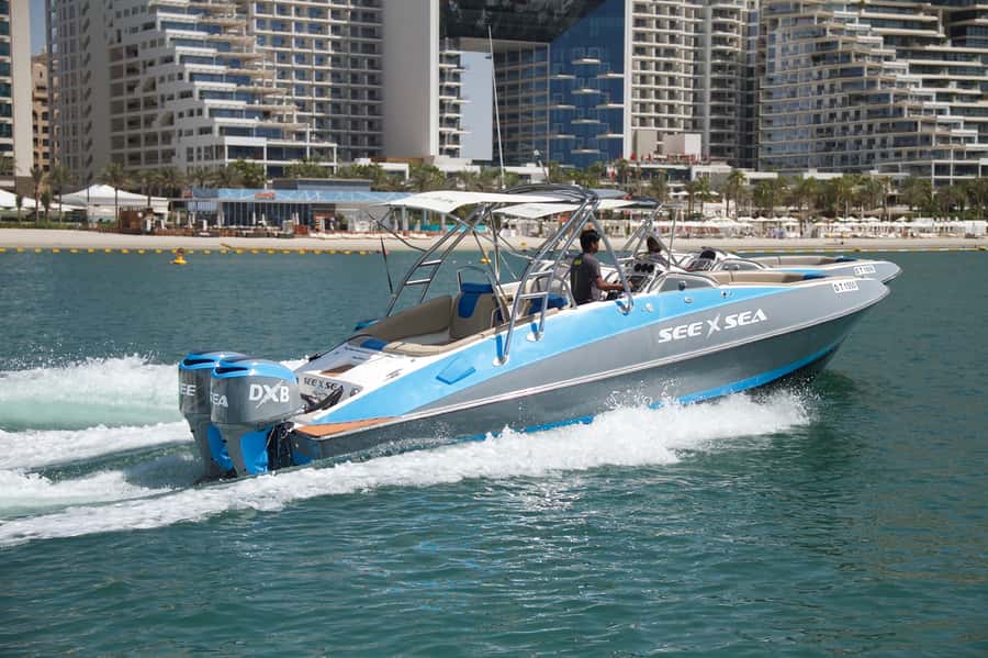 Dubai: Marina Private Boat Tour & Palm Jumeirah Sightseeing - The 100-minute cruise: add Atlantis the Palm