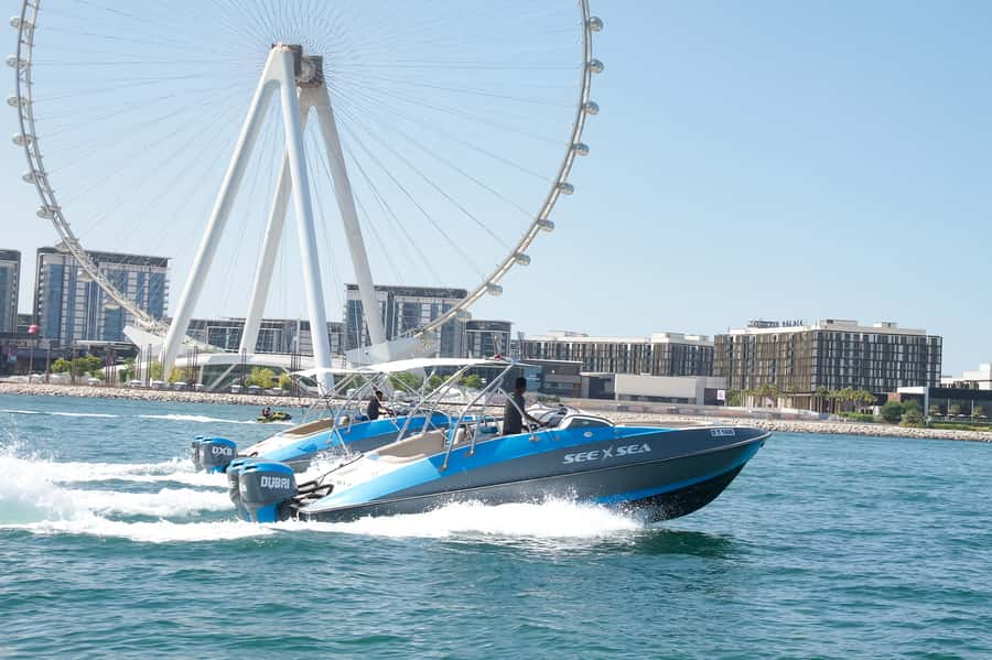 Dubai: Marina Private Boat Tour & Palm Jumeirah Sightseeing - Ain Dubai, Palm Jumeirah, and the Dubai skyline