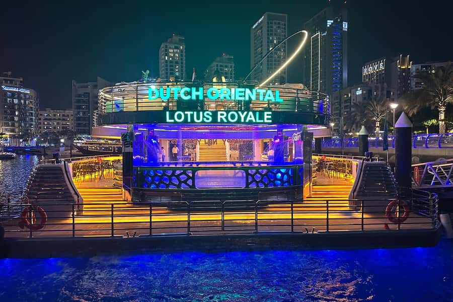 Dubai: Mega Yacht Dinner Cruise with Buffet - Sailing past Jumeirah Beach Residence and Ain Dubai