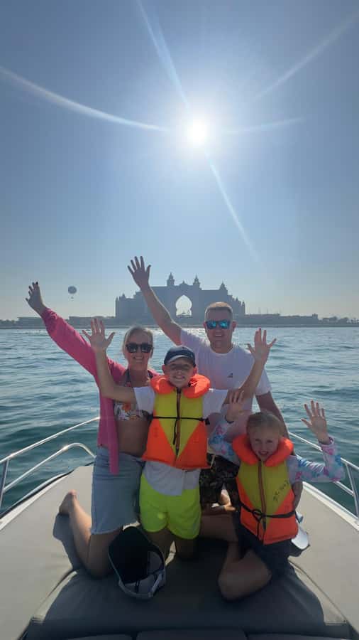 Dubai: Private Sea Escape Cruise - Swim, Tan & Sightsee - From Marina Gate to Dubai Eye