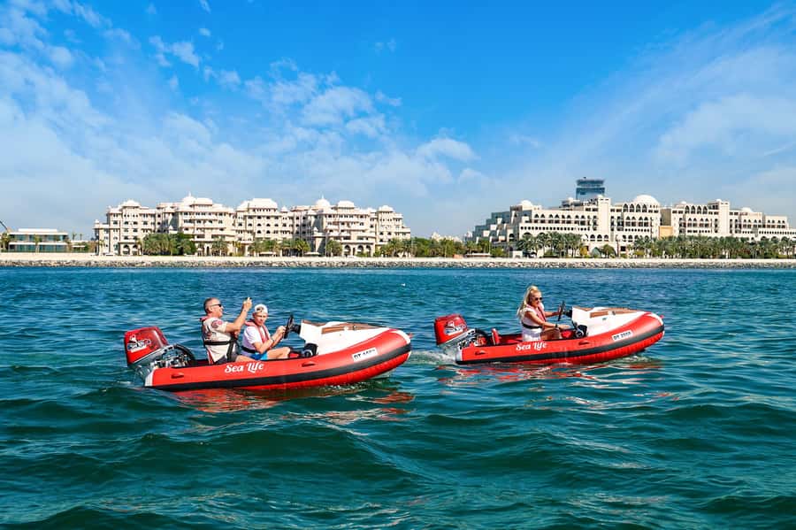 Dubai: Self-Drive Boat Experience for 1 or 2 People - Taking the wheel at Dubai Harbor