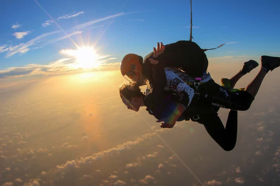Dubai: Skydive at The Palm with Photos, Video & Yacht Tour - The briefing and harness checks