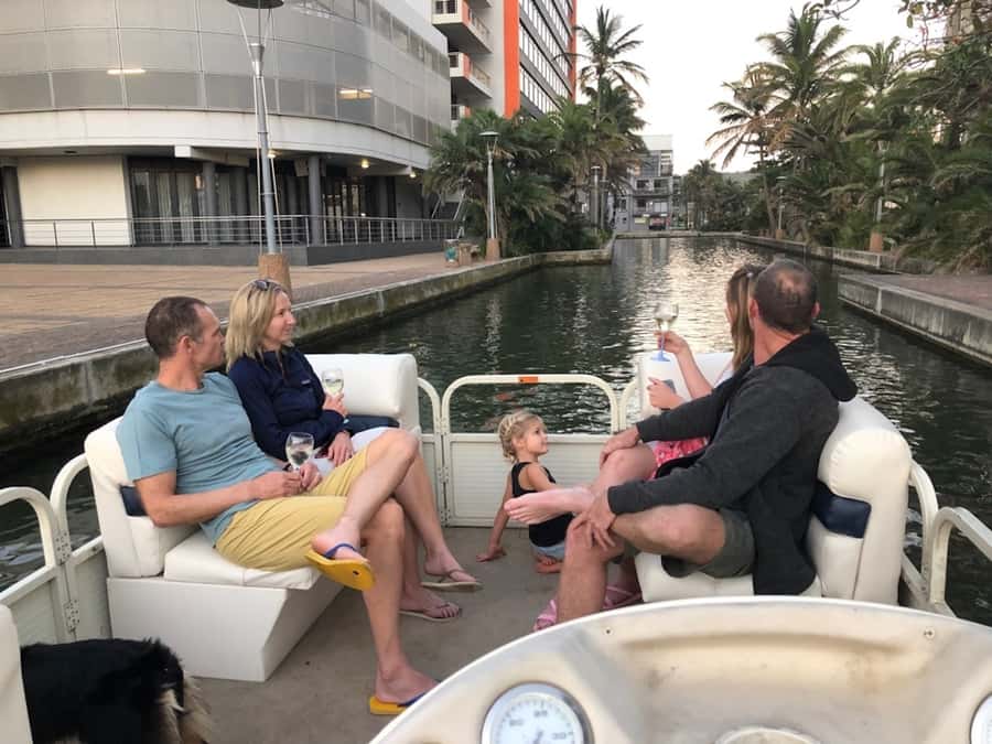 Durban Point Waterfront: Luxury Canal Boat Cruise - Commentary from Troy, Thami, Siya, and Samuel