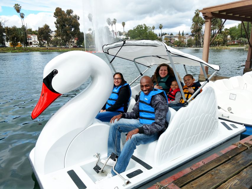 Echo Park Lake: Swan Pedal Boat Rental - Shade, life jackets, and the practical comfort level