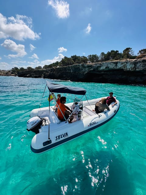 El Arenal: Private Mallorca Boat Rental (No License Needed) - Cala Vella, sea caves, and cliff-lined coast
