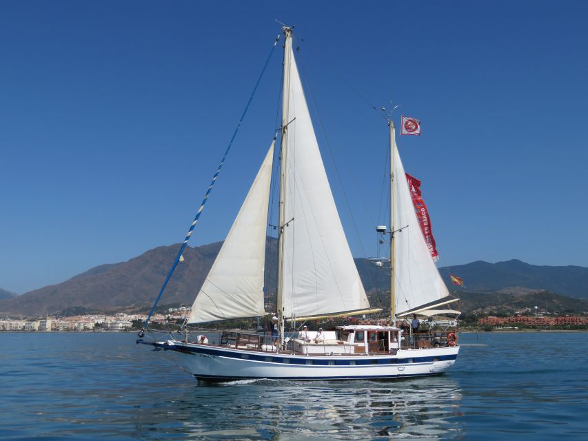 Estepona: Dolphin Watching Sailboat Cruise with Drink - Sailing out from Puerto de Estepona