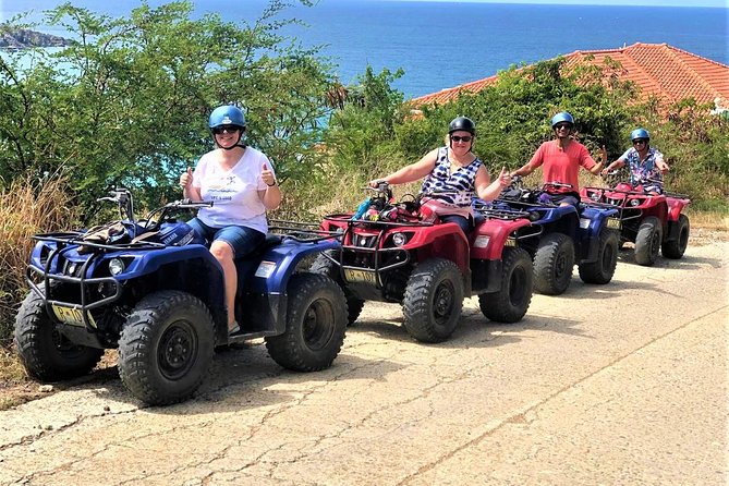 For cruise passengers: Guided ATV Tour of Dutch & French St. Maarten - Riding with Anthony, Prez, Dani, and the guide team