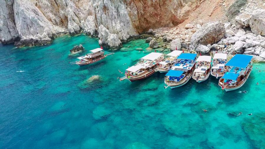 From Antalya or Kemer: Suluada Island Boat Trip with Lunch - Boarding the boat at Adrasan