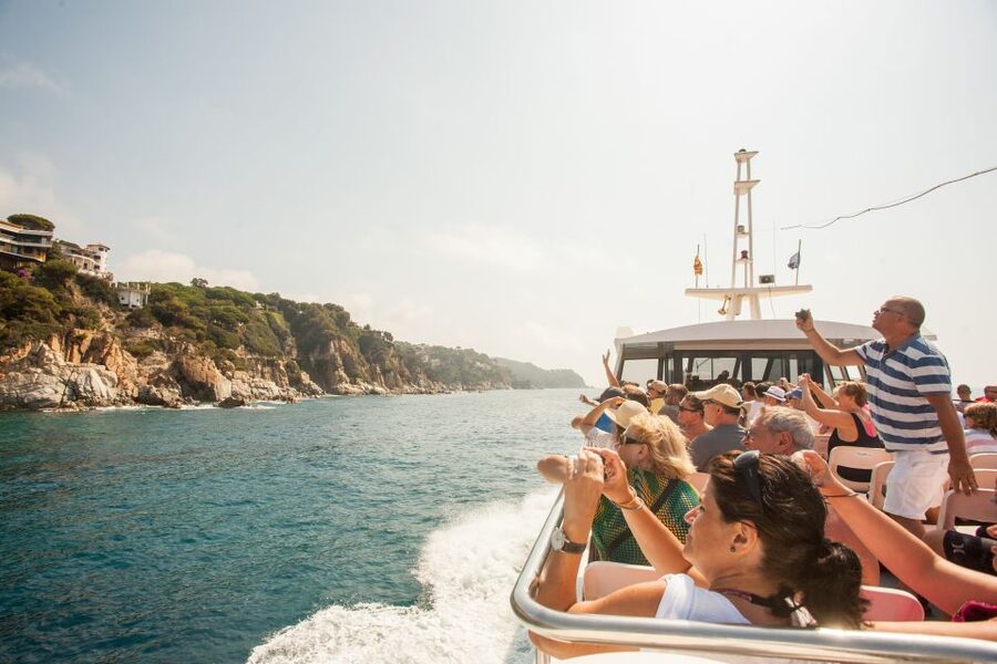 From Barcelona: Costa Brava Day Tour with Boat Trip - Lloret de Mar: beach views and Modernist details