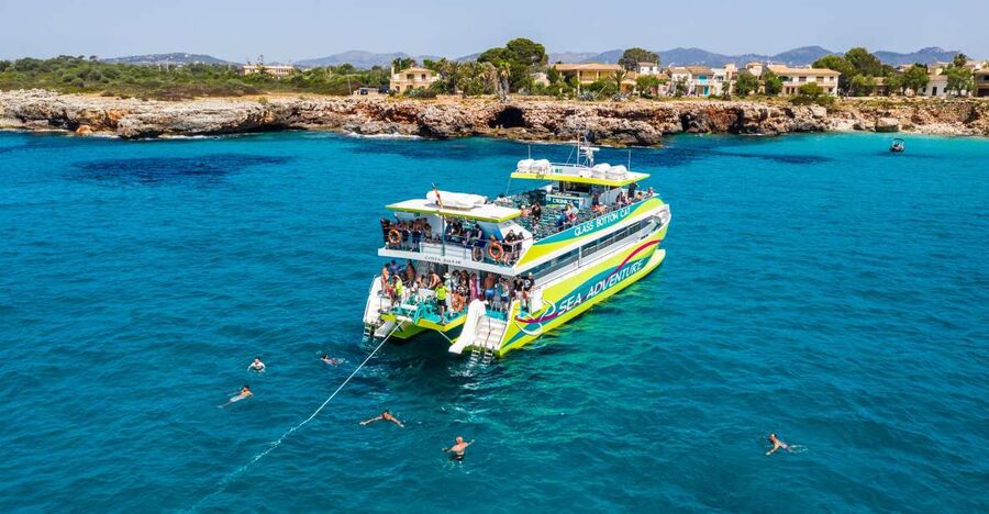 From Cala Millor: East Coast Glass-Bottom Boat Trip - What you see on the Porto Cristo and lighthouse routes