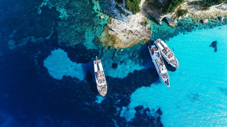 From Corfu: Day Cruise to Paxos, Antipaxos, and Blue Caves - Leaving Corfu port at 8:25 am