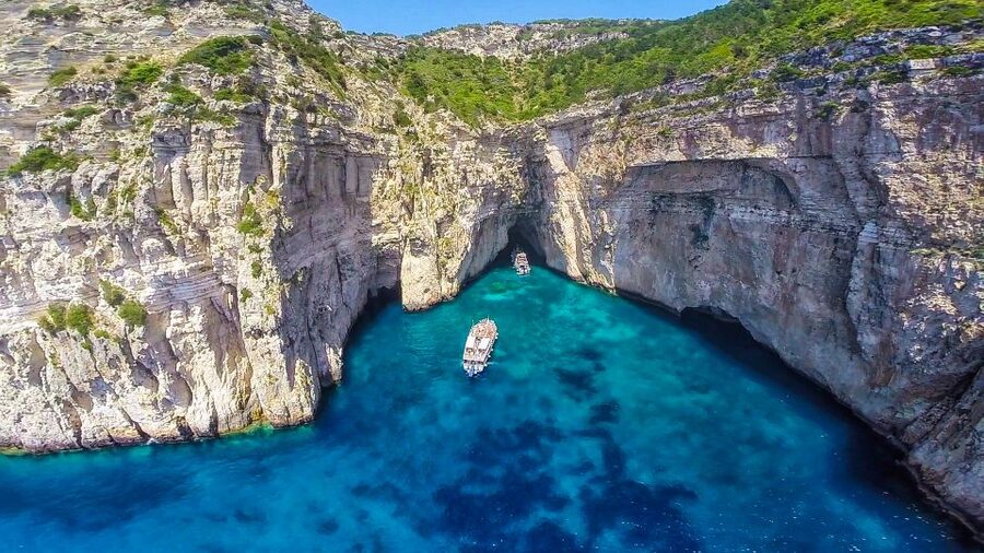 From Corfu: Day Cruise to Paxos, Antipaxos, and Blue Caves - Antipaxos and the one-hour swim