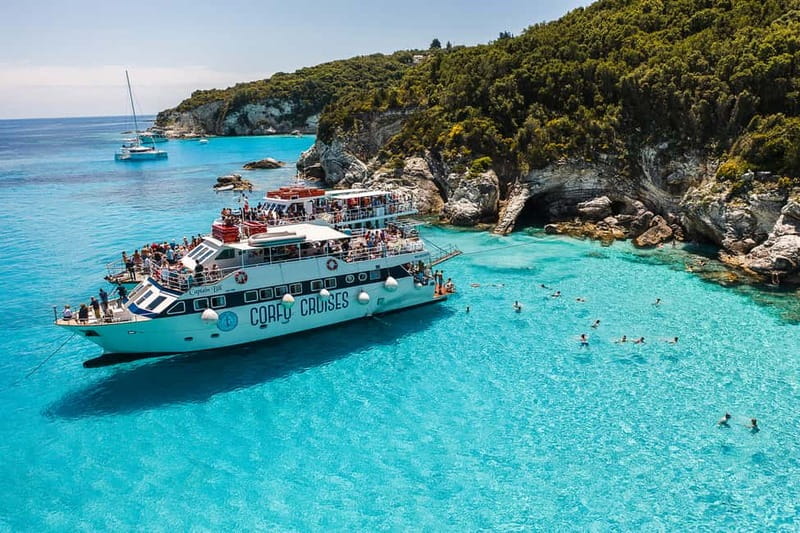 From Corfu: Day Cruise to Paxos, Antipaxos, & the Blue Caves - Key points at a glance