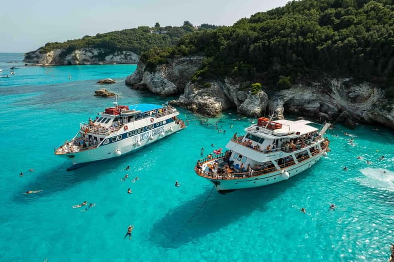 From Corfu: Day Cruise to Paxos, Antipaxos, & the Blue Caves - Theo, music, and the mood onboard