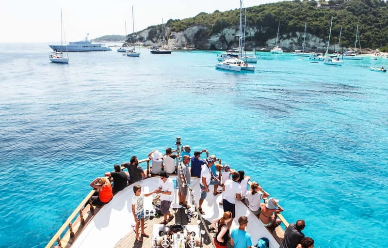 From Corfu: Day Cruise to Paxos, Antipaxos, & the Blue Caves - The long sail from Corfu to Paxos