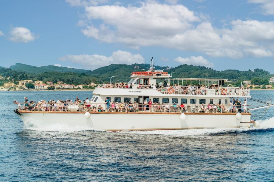 From Corfu Island: Antipaxos & Paxos Blue Caves Boat Cruise - Lakka: two hours in a traditional harbor village