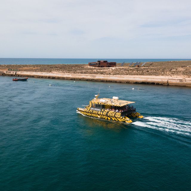 From Faro: Catamaran Boat Trip to Deserta Island with Stop - The 45-minute route through Ria Formosa
