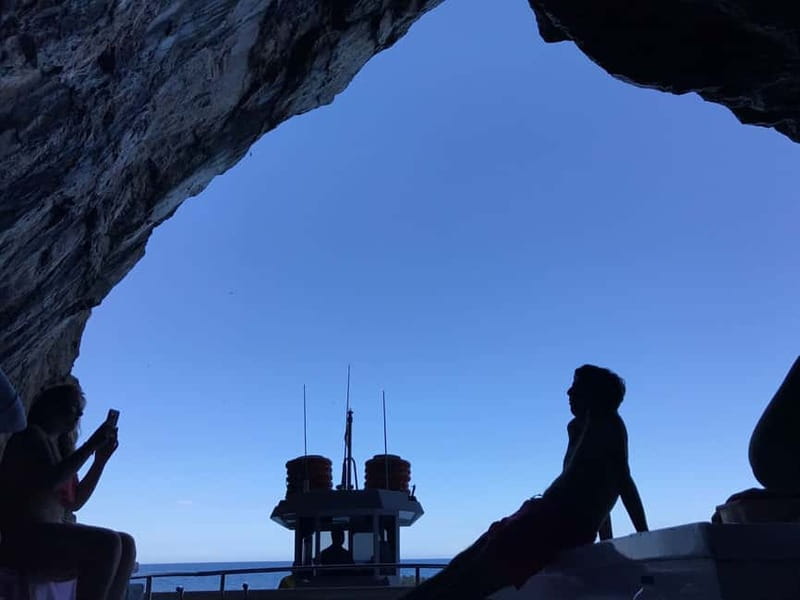 From Fornells: North Coast Beaches Cruise with Swim Stops - Cala Mica, a small cove shaped like a shell