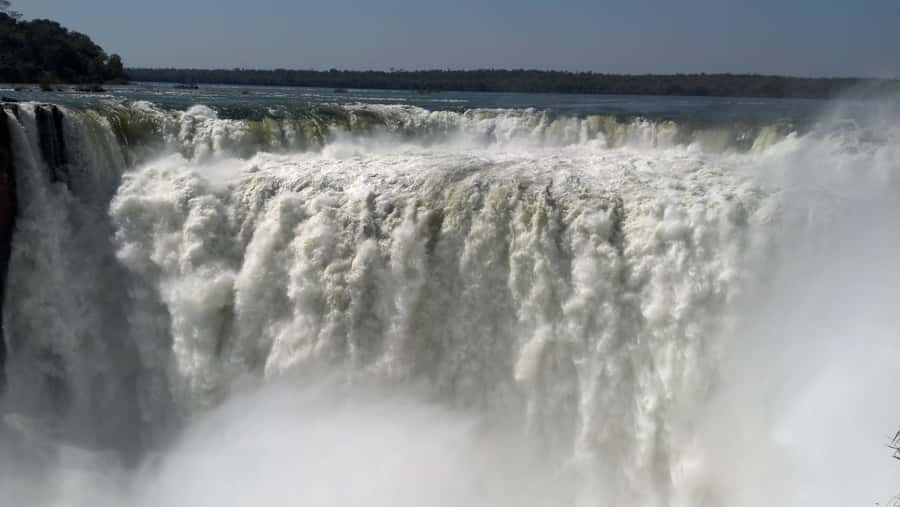 From Foz do Iguaçu: Iguazú Falls Boat Ride Argentina - Devil’s Throat gives you the big opening view